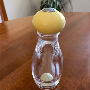 Yellow acrylic salt shaker